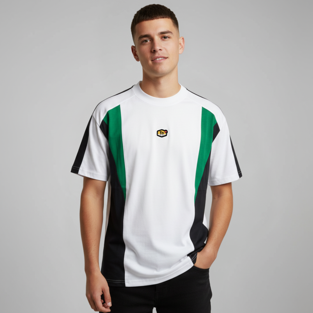 Nike Tn Short Sleeve T-Shirt White Black Green